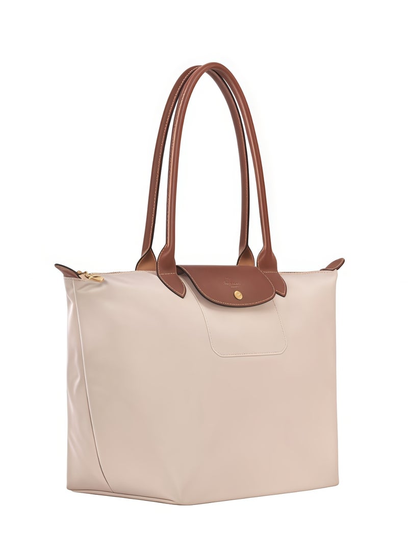 لونج شامب لونشامب لو بلياج حقيبة كبيرة بحمالات كتف للنساء، حقيبة موضة كلاسيكية متعددة الاستخدامات، حقيبة مكياج كبيرة، حقيبة يد، حقيبة كتف - Image 4